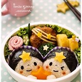 キャラ弁＊七夕に♪織姫さまと彦星さまのお弁当